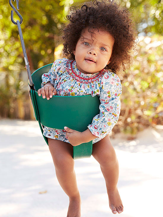 Baby in swing