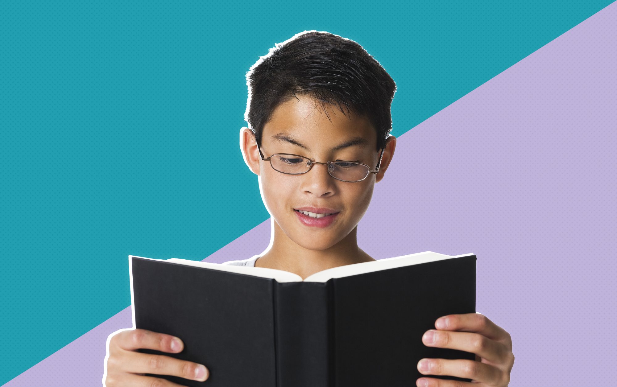 boy reading book